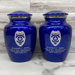 Customer Gallery - Police Sharing Urn - Midnight Blue