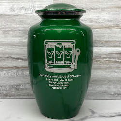 Customer Gallery - Slot Machine Cremation Urn - Shamrock Green
