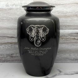 Customer Gallery - Elephant Cremation Urn - Gunmetal Gray