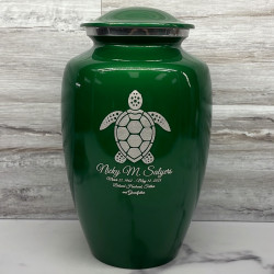 Customer Gallery - Sea Turtle Cremation Urn - Shamrock Green