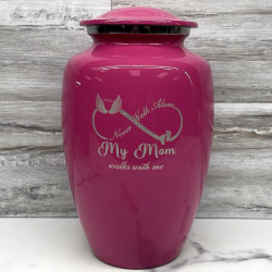 Customer Gallery - My Mom Walks With Me Cremation Urn - Rose Pink