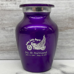 Customer Gallery - Riding with Angels Keepsake Urn - Purple Luster