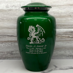 Customer Gallery - Dragon Cremation Urn - Shamrock Green