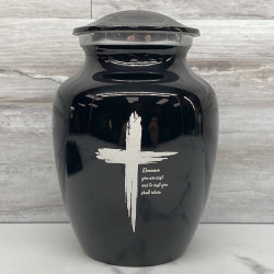 Customer Gallery - Dust to Dust Cross Sharing Urn - Jet Black