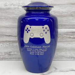 Customer Gallery - Gaming Controller Cremation Urn - Midnight Blue