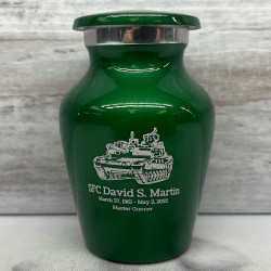 Customer Gallery - Tank Keepsake Urn - Shamrock Green