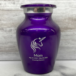 Customer Gallery - Unicorn Keepsake Urn - Purple Luster