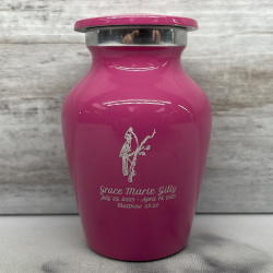 Customer Gallery - Cardinal Keepsake Urn - Rose Pink