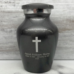 Customer Gallery - Cross Keepsake Urn - Gunmetal Gray