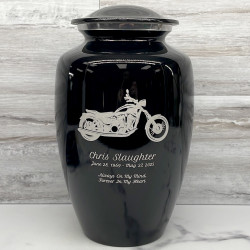 Customer Gallery - Motorcycle Cremation Urn - Jet Black