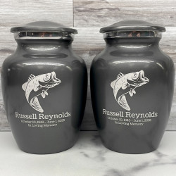 Customer Gallery - Bass Fishing Sharing Urn - Gunmetal Gray