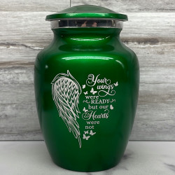Customer Gallery - Your Wings Were Ready Sharing Urn - Shamrock Green