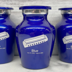 Customer Gallery - Harmonica Keepsake Urn - Midnight Blue