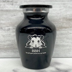 Customer Gallery - Keepsake Hamster Pet Cremation Urn - Jet Black