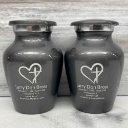 Customer Gallery - Love of Christ Keepsake Urn - Gunmetal Gray