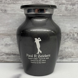 Customer Gallery - Golf Keepsake Urn - Gunmetal Gray