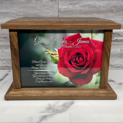 Customer Gallery - Rose II Cremation Urn - Prestige Walnut