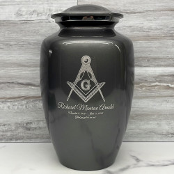 Customer Gallery - Masonic Cremation Urn - Gunmetal Gray