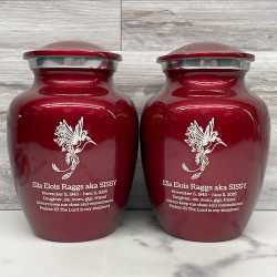 Customer Gallery - Natures Peace Hummingbird Sharing Urn - Ruby Red