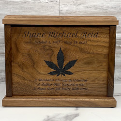 Customer Gallery - Marijuana Cremation Urn - Signature Walnut