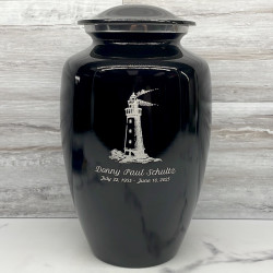 Customer Gallery - Lighthouse Cremation Urn - Jet Black