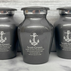 Customer Gallery - Boat Anchor Keepsake Urn - Gunmetal Gray