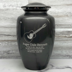 Customer Gallery - Acoustic Guitar Cremation Urn - Gunmetal Gray