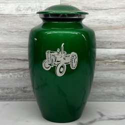 Customer Gallery - Classic Tractor Cremation Urn - Shamrock Green
