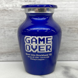 Customer Gallery - Game Over Keepsake Urn - Midnight Blue