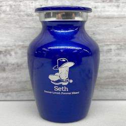 Customer Gallery - Cowboy Boots Keepsake Urn - Midnight Blue