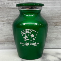 Customer Gallery - Playing Cards Keepsake Urn - Shamrock Green