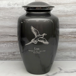 Customer Gallery - Pheasant Cremation Urn - Gunmetal Gray
