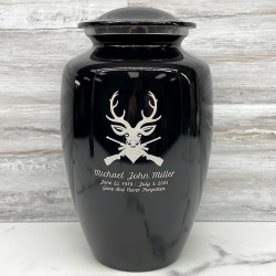 Customer Gallery - Deer Hunter Cremation Urn - Jet Black