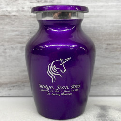 Customer Gallery - Unicorn Keepsake Urn - Purple Luster