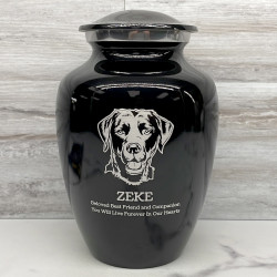 Customer Gallery - Large Black Lab Pet Cremation Urn - Jet Black