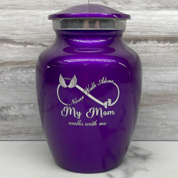 Customer Gallery - My Mom Walks With Me Sharing Urn - Purple Luster