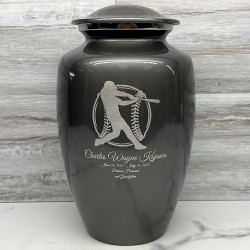 Customer Gallery - Baseball Cremation Urn - Gunmetal Gray