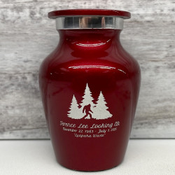 Customer Gallery - Sasquatch Keepsake Urn - Ruby Red