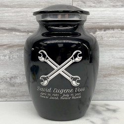 Customer Gallery - Mechanic Wrench Sharing Urn - Jet Black