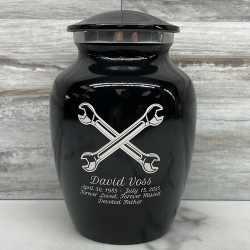 Customer Gallery - Mechanic Wrench Sharing Urn - Jet Black