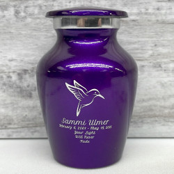 Customer Gallery - Hummingbird Keepsake Urn - Purple Luster