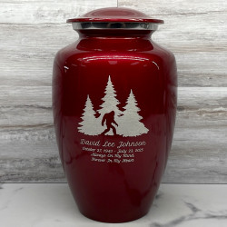 Customer Gallery - Sasquatch Cremation Urn - Ruby Red
