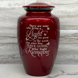 Customer Gallery - Light Remains Cremation Urn - Ruby Red