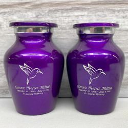 Customer Gallery - Hummingbird Keepsake Urn - Purple Luster