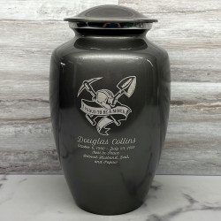 Customer Gallery - Miner Cremation Urn - Gunmetal Gray