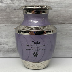 Customer Gallery - Paw Print Pet Keepsake Urn - Regal Purple