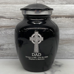 Customer Gallery - Celtic Cross Sharing Urn - Jet Black