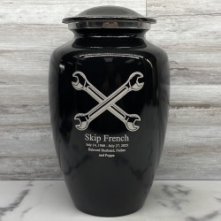 Customer Gallery - Mechanic Wrench Cremation Urn - Jet Black