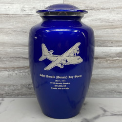 Customer Gallery - C130 Plane Cremation Urn - Midnight Blue