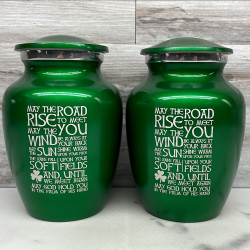 Customer Gallery - Irish Blessing Sharing Urn - Shamrock Green